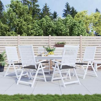 vidaXL Cojines Silla De Jard&iacute;n 6 Uds Tela Oxford Antracita 50x50x4 Cm Vidaxl