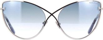 Tom Ford Cat-Eye Full Rim Sunglasses - Silver