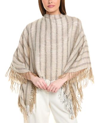 Brunello Cucinelli Linen-Blend Poncho