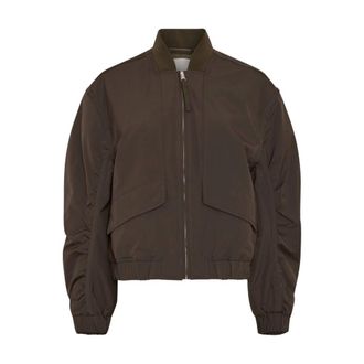 Moss Copenhagen MSCHKosher Bomberjack - Dames - Jassen - Bruin - Maat: M/L Poliester