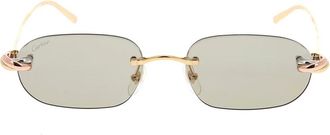 Cartier Ct0551S Zonnebril - unisex - Accessoires - Geel - Maat: ONE Size