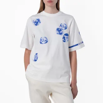Burberry Rose Print Cotton Jersey T-Shirt, Size XX-Small
