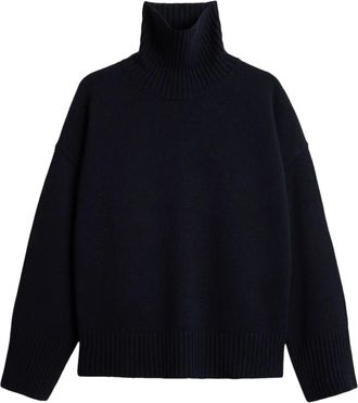 SOEUR Boxy Oversized Turtleneck Sweater in Soft Merino Wool