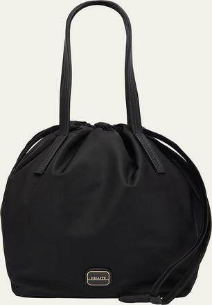Khaite Rory Nylon Drawstring Bucket Bag