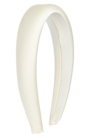 Chelsea28 Puff Satin Headband in Ivory at Nordstrom