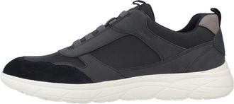 Geox U Portello - Heren - Sneakers - Blauw - 42 EU - Leer - Schoenen
