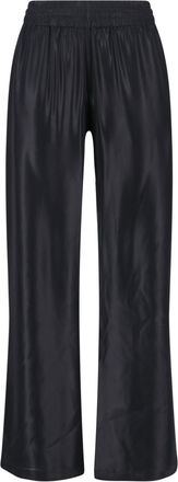 Diesel Mid-Rise Black Pants With Adjustable Waist And Subtle Logo