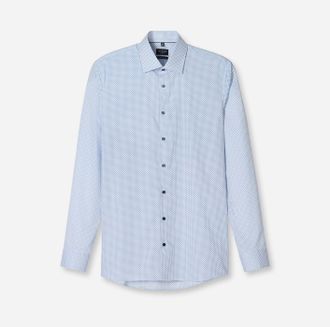 Olymp Langarmhemd OLYMP No 6 six, Herren, Gr. 38, N-Gr, weiss (wei&szlig;), Web, Obermaterial: 97% Baumwolle, 3% Elastolefin, sehr schmal normal, Hemden Langarmhe