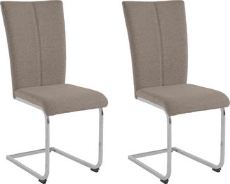 HOME AFFAIRE Freischwinger »Alex« (Set) 2 Stk.Stuhl belastbar bis 120 Kg, Gestell im Chrom-Look