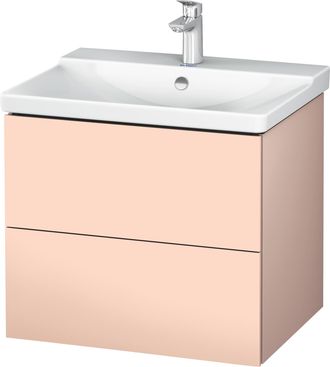 Duravit Duravit L-cube Mueble De Pared 620mm De Ancho, Profundidad 481, 2 Cajones, Se Ajusta A La Altura De P3 Comfort. Art&iacute;culo 233265, Color: Albaricoque Pe