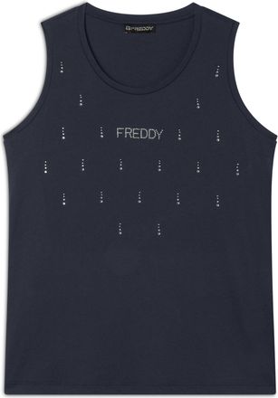 Freddy Canotta decorata da Strass in jersey modal