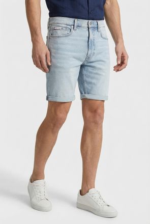 Calvin Klein Jeans Shorts CALVIN KLEIN JEANS SLIM SHORT, Herren, Gr. 33, N-Gr, abner, Denim/Jeans, Obermaterial: 70% Baumwolle, 29% Polyester, 1% Elasthan, unifarben, kl