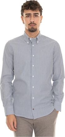 Carrel Casual Overhemd - Heren - Casual Overhemden - Blauw - M - Katoen - Overhemden