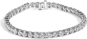 House of Brilliance IGI Certified 14K White Gold 11.0 Cttw Lab Grown Diamond Tennis Bracelet