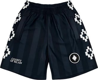 Marcelo Burlon Short Shorts - Heren - Strandmode - Zwart - M - Polyester - Badmode