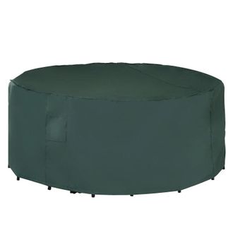 OUTSUNNY PVC Coated Round Furniture Cover- Green | TJ Hughes
