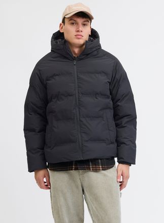 Jack & Jones Steppjacke JACK & JONES JJESOHO PUFFER HOOD SN, Herren, Gr. L, schwarz, Web, Obermaterial: 100% Polyester, unifarben, regular fit, hoch geschlossener 