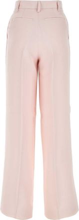 Amiri Womens Light Pink Viscose Wide-Leg Pant Exterior: Pantaloni Trousers