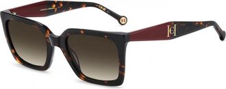 Carolina Herrera Rechthoekige Zonnebril - Dames - Zonnebrillen - Bruin - 53 MM - Accessoires