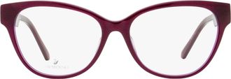 Swarovski SK5392 Crystal-Embellished Eyeglasses - Purple