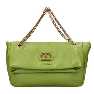 La Carrie Tassen, Dames, Groen, ONE Size, Leer, Lumi Faux Leather Bag