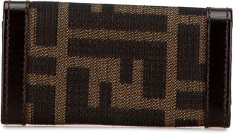 Fendi Schl&uuml;ssel- & Taschenanh&auml;nger - Zucca Canvas Key Holder - Gr. unisize - in Braun - f&uuml;r Damen