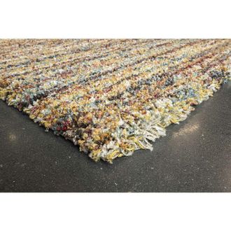Mastercraft Mastercraft - Mehari Multi Stripes 80x150cm Large Rug Carpet Thick Pile Rugs Living Room Bedroom