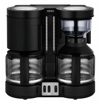 Krups Duothek Plus Km 8508 Cafetera Negra 2 X 10 Tazas