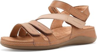 Clarks Cecily Mix Womens Sandals Beige Combi Leather : 9.5 B - Medium