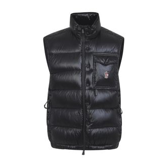 Moncler Uychi Padded Vest - male - Moncler - Waistcoats - Black - XL - Jackets