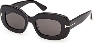 Tom Ford FT1345 ISLAY-02 01A Womens Sunglasses Black Size 50