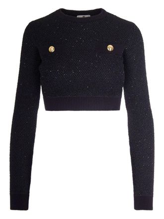 Elisabetta Franchi Wool Crewneck Sweater-Donna