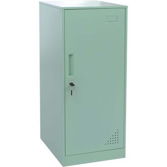 Hhg Armario Hhg-503, Taquilla, Armario Con Taquillas, Puerta, Barra Para Colgar Ropa, 90 X 38 X 45 Cm, Acero, Verde Menta