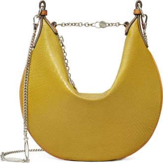 Tory Burch Mini Chain Strap Croc Embossed Leather Balloon Bag in Island Palm at Nordstrom