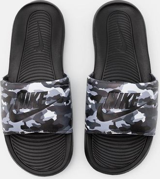 Nike Mens Nike Sliders Victori One Mens Sliders Black - Black/Black - Size: 15