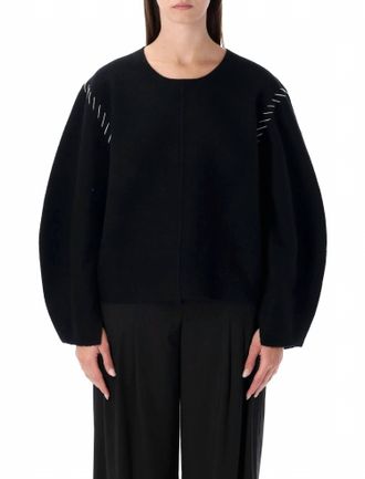 The Garment Oslo Stitching-Detail Sweater In Black