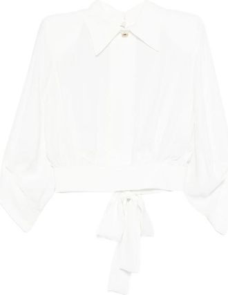 Elisabetta Franchi Open-back Collared Blouse