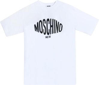 Moschino T-Shirts, male, White, Size: XL Logo Sport T-Shirt