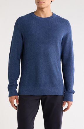 Nn.07 Kaley 6499 Cotton Crewneck Sweater in Denim Blue at Nordstrom, Size Xx-Large