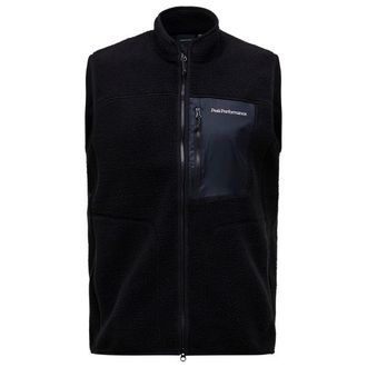 Peak Performance Naturerush Pile Vest Fleecegilet f&uuml;r Herren | schwarz