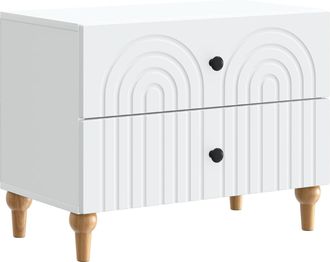 vidaXL Armario De Noche 62 X 34,5 X 48 Cm Madera De Ingenier&iacute;a Vidaxl