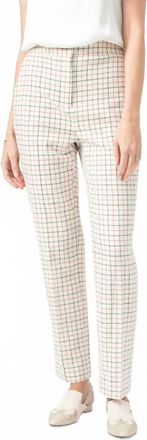 Rag & Bone Poppy High Waisted Pants In Ivory Check