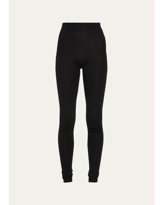 Bottega Veneta Wool Ribbed Low-Waist Pants