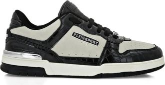 Plein Sport Sneakers con inserti effetto coccodrillo - Nero