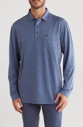 Callaway Crossover Long Sleeve Golf Polo in Peacoat Heather at Nordstrom Rack, Size Medium