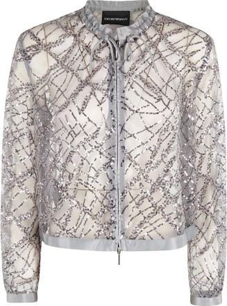 Emporio Armani Mujer, Chaquetas, Gris, Talla: S