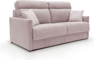 Divani.Store Divani.store - Margot Sof&aacute; Cama Convertible En Tela Suave Impermeable 196 Cm (mat. 160x197) Rosa
