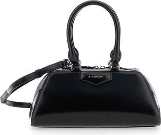 Givenchy Antigona East-West Mini Tas - Dames - Handtassen - Zwart - ONE Size - Leer - Tassen