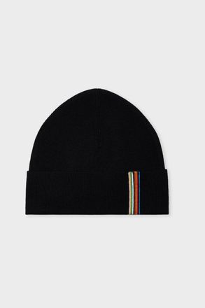Paul Smith SIGNATURE STRIPE HAT Size: OS, colour: BLACK