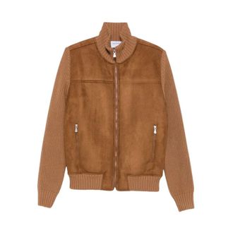Gran Sasso Bomberjack - Heren - Bomber jackets - Bruin - 2XL - Wol - Jassen